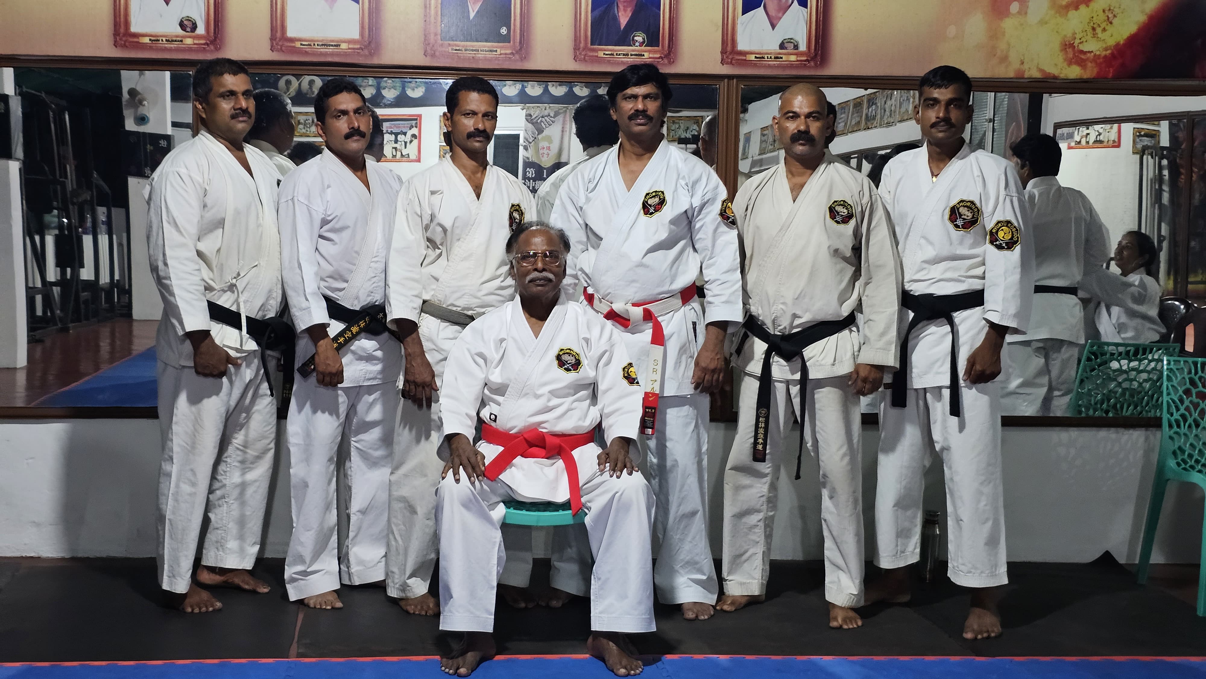 Karate training session
